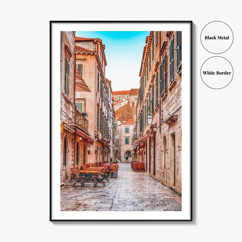 Dubrovnik Croatia Fine Art Photo Print, Old Town Stradun, Ragusa, Wall Poster image 9
