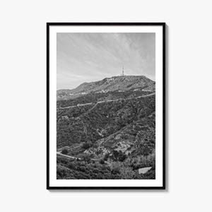 West Hollywood Foto Poster Druck, West Hollywood Schwarz und Weiß Wandkunst, West Hollywood Wand Fotografie, Reise, Karte Poster