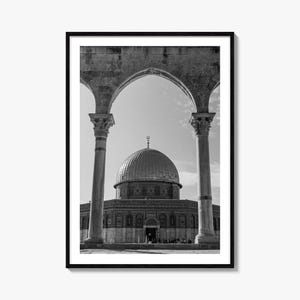 Palestine Photo Poster Print, Palestine Black and White Art, Palestine Wall Photography, Palestine Travel, Palestine Map Poster