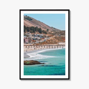 Avila Beach Colorful Poster Print, Avila Beach Photo Wall Art, Avila Beach Wall Decor, Travel Print, Avila Beach Street Map Poster, City Map