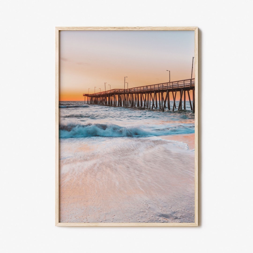 Virginia Beach Colorful Poster Print No 2, Virginia Beach Photo Wall