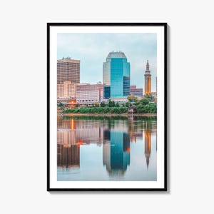 Springfield Colorful Poster Print Massachusetts, Springfield Photo Wall Art, Springfield Wall Decor, Travel Print, Springfield Map Poster