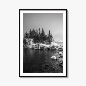 Minnesota Foto Poster Druck Nr. 2, Minnesota Schwarz weiß Kunst, Minnesota Fotografie, Minnesota Reise, Minnesota Karte Poster