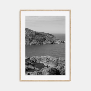 Rocky Coast Foto Poster Druck Nr. 1, Rocky Coast Schwarz weiß Kunst, Rocky Coast Fotografie, Rocky Coast Reise, Karte Poster