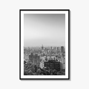 Taiwan Foto Poster Druck, Taiwan Schwarzweiß Wandkunst, Taiwan Wand Fotografie, Taiwan Reise, Taiwan Karte Poster