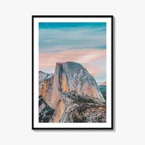 Half Dome Colorful Poster Print, Half Dome Photo Wall Art, Half Dome Decor, Half Dome Travel Print, Half Dome Street Map Poster, City Map