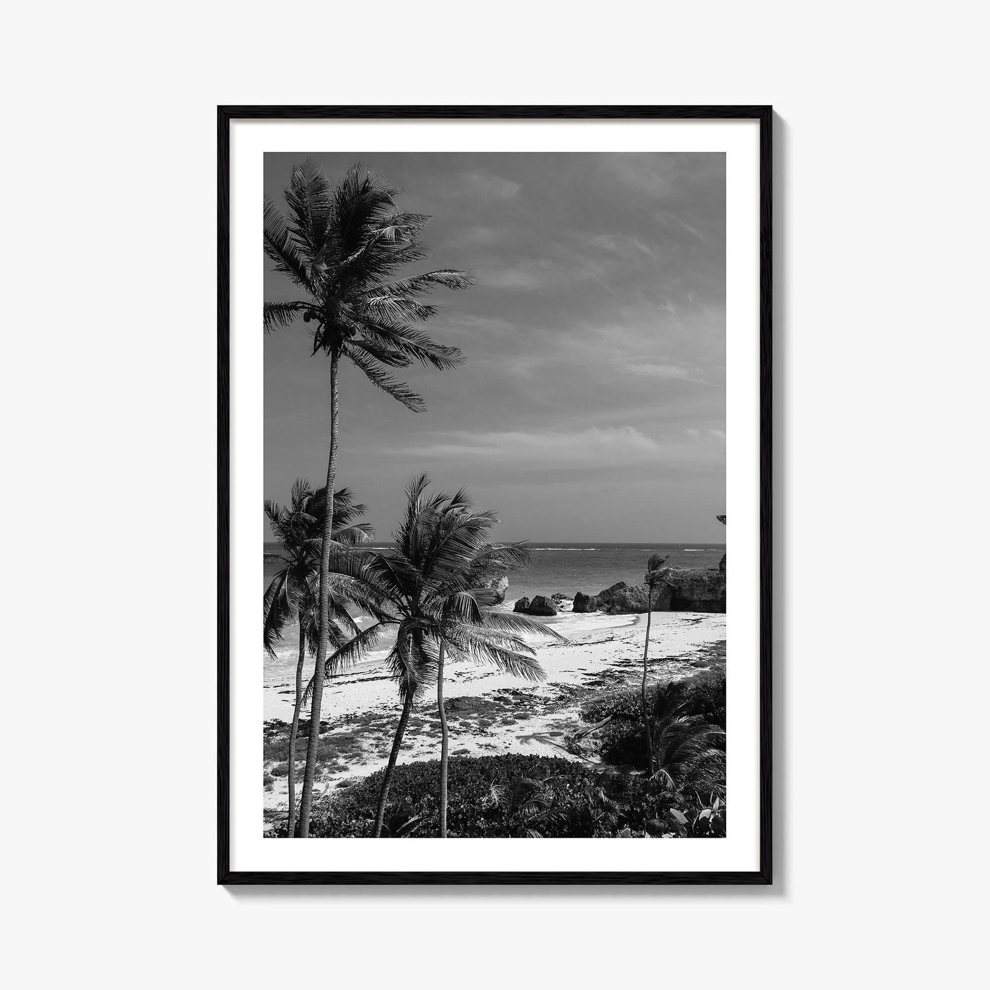 Barbados Photo Poster Print, Barbados Black and White Wall Art, Barbados Wall Photography, Barbados Travel, Barbados Map Poster