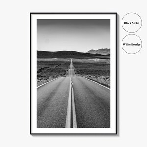 California Black and White Fine Art Photo Print, Route 66, USA Wall Decor Poster image 9