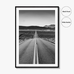 California Black and White Fine Art Photo Print, Route 66, USA Wall Decor Poster image 6