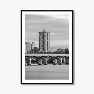 Tulsa Foto Poster Druck Nr. 1, Tulsa Schwarzweiß Wandkunst, Tulsa Wand Fotografie, Tulsa Reise, Tulsa Map Poster