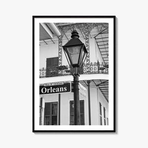 New Orleans Foto Poster Druck Nr. 3, New Orleans Schwarzweiß Kunst, New Orleans Fotografie, New Orleans Reise, Karte Poster