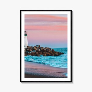 Santa Cruz Colorful Poster Print No 2, Santa Cruz Photo Art, Santa Cruz Decor, Santa Cruz Travel Print, Santa Cruz Street Map Poster