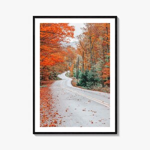 Adirondack Mountains kleurrijke poster print nr. 2, Adirondack Mountains fotokunst, Adirondack decor, reizen print, stratenplan poster, stadsplattegrond