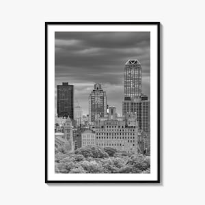 Upper East Side Photo Poster Print, Upper East Side Black and White Wall Art, Upper East Side Photography, Travel, Map Poster