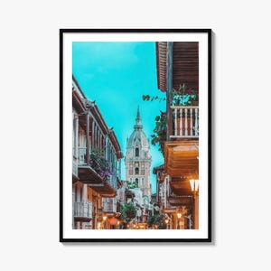 Colombia Colorful Poster Print No 2, Colombia Photo Art, Colombia Wall Decor, Colombia Travel Print, Street Map Poster, City Map