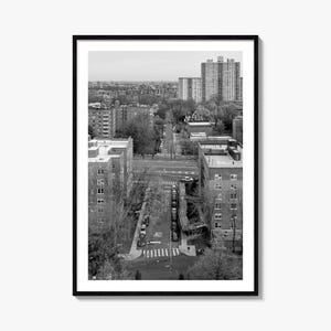 The Bronx Photo Poster Print, Bronx Black and White Wall Art, Bronx Wall Photography, Bronx Travel, Bronx Map Poster