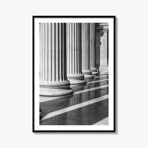 Athens Photo Poster Print Greece No 2, Athens Greece Black and White Art, Athens Greece Photography, Travel, Athens Greece Map Poster