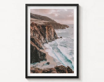 Big Sur Fine Art Photo Print, Monterey County California Poster, Pacific Ocean Wall Decor
