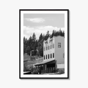 Truckee Poster Fotodruck, Truckee Schwarzweiß Wandkunst, Truckee Wand Fotografie, Truckee Reise, Truckee Kartenposter