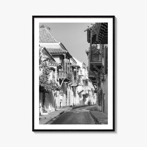 Kolumbien Foto Poster Druck, Kolumbien Schwarzweiß Wandkunst, Kolumbien Wand Fotografie, Kolumbien Reise, Kolumbien Karte Poster