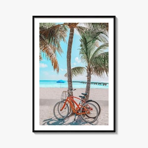 Key West kleurrijke poster print nr. 3, Key West fotokunst, Key West muur decor, Key West reizen print, Key West stratenplan poster, stadsplattegrond