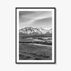 Slovakia Photo Poster Print, Slovakia Black and White Wall Art, Slovakia Wall Photography, Slovakia Travel, Slovakia Map Poster
