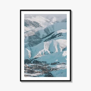 Sun Valley Colorful Poster Print No 2, Sun Valley Photo Art, Sun Valley Decor, Sun Valley Travel Print, Sun Valley Street Map Poster