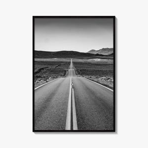 California Black and White Fine Art Photo Print, Route 66, USA Wall Decor Poster image 10