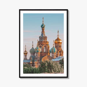 St Petersburg Colorful Poster Print Russia No 1, Saint Petersburg Photo Art, Decor, St Petersburg Travel Print, Street Map Poster