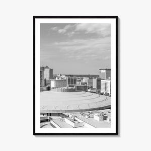 Wichita Foto Poster Druck, Wichita Schwarz und Weiß Wandkunst, Wichita Wand Fotografie, Wichita Reise, Wichita Karte Poster
