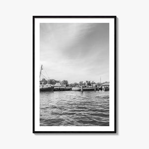 Greenport Black White Poster