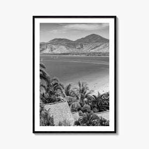 Great Barrier Reef Foto Poster Druck, Great Barrier Reef Schwarz und Weiß Wandkunst, Fotografie, Reise, Karte Poster