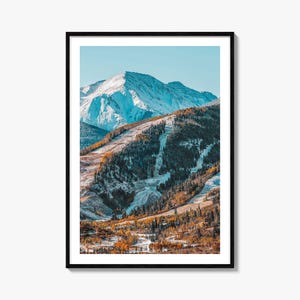 Aspen Colorful Poster Print No 1, Aspen Photo Wall Art, Aspen Wall Decor, Aspen Travel Print, Aspen Street Map Poster, City Map