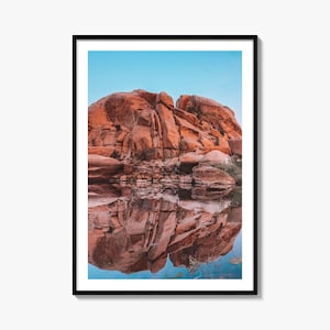 Joshua Tree National Park kleurrijke poster print nr. 5, Joshua Tree National Park fotokunst, decor, reizen print, stratenplan poster, stadsplattegrond