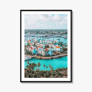 Nassau Colorful Poster Print, Nassau Photo Wall Art, Nassau Wall Decor, Nassau Travel Print, Nassau Street Map Poster, City Map