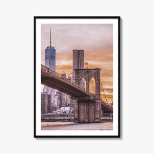 Impressão de pôster colorido do Brooklyn nº 2, arte de parede com fotos do Brooklyn, decoração do Brooklyn, impressão de viagem do Brooklyn, pôster com mapa de ruas do Brooklyn, mapa da cidade
