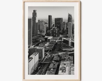 Los Angeles Photo Poster Print No 3, Los Angeles Black and White Art, Los Angeles Photography, Los Angeles Travel, Map Poster