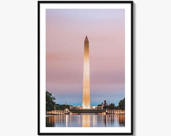 Washington DC Fine Art Fotodruck, Washington Monument, National Mall, USA Wandposter