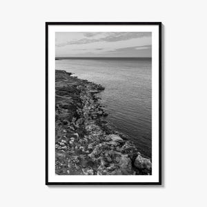 Western Australia Photo Poster Print, Western Australia Black and White Wall Art, Australia Wall Photography, Travel, Map Poster