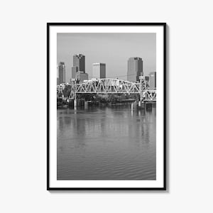 Little Rock Foto-Poster, Little Rock Schwarzweiß-Wandkunst, Little Rock Fotografie, Little Rock Reise, Karte Poster