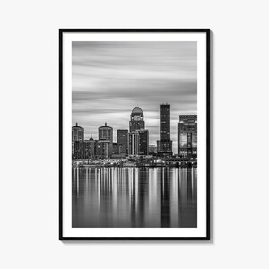 Louisville Photo Poster No 2, Louisville Schwarzweißkunst, Louisville Fotografie, Louisville Reise, Louisville Karte Poster