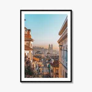 Quito Colorful Poster Print No 1, Quito Photo Wall Art, Quito Wall Decor, Quito Travel Print, Quito Street Map Poster, City Map