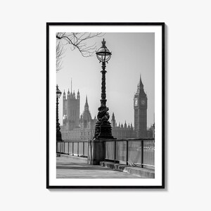 London Foto Poster Druck Nr. 3, London Schwarzweiß, Wandkunst London, Fotografie, London Reise, London Karte Poster