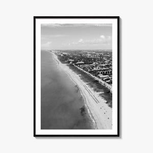Delray Beach Photo Poster Print, Delray Beach Schwarzweiß Kunst, Delray Beach Fotografie, Reise, Delray Beach Karte Poster