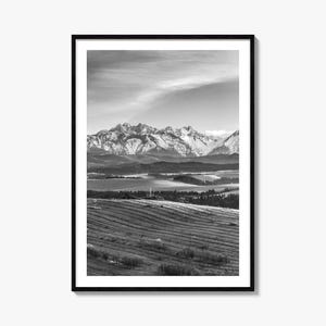 Slowakei Foto Poster Druck, Slowakei Schwarzweiß Wandkunst, Slowakei Wand Fotografie, Slowakei Reise, Slowakei Karte Poster