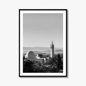 Berkeley Photo Poster No 1, Berkeley Black and White Art, Berkeley Wall Photography, Berkeley Travel, Berkeley Map Poster