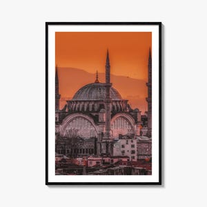Istanbul Colorful Poster Print No 1, Istanbul Photo Wall Art, Istanbul Decor, Istanbul Travel Print, Istanbul Street Map Poster, City Map