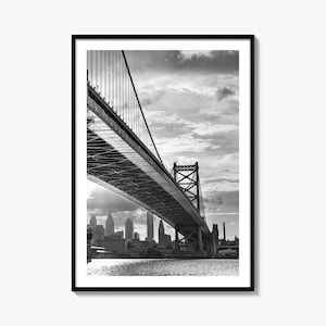 Philadelphia Foto Poster Druck Nr. 4, Philadelphia Schwarz-Weiß-Wandkunst, Philadelphia Wall Fotografie, Reise, Karte Poster