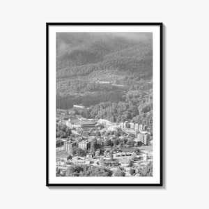 Boone Schwarz Weiß Fine Art Photo Print, Howard Knob North Carolina Poster