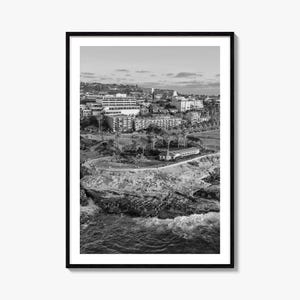 La Jolla Photo Poster Print No 1, La Jolla Schwarzweiß-Wandkunst, La Jolla Photography, La Jolla Travel, La Jolla Map Poster